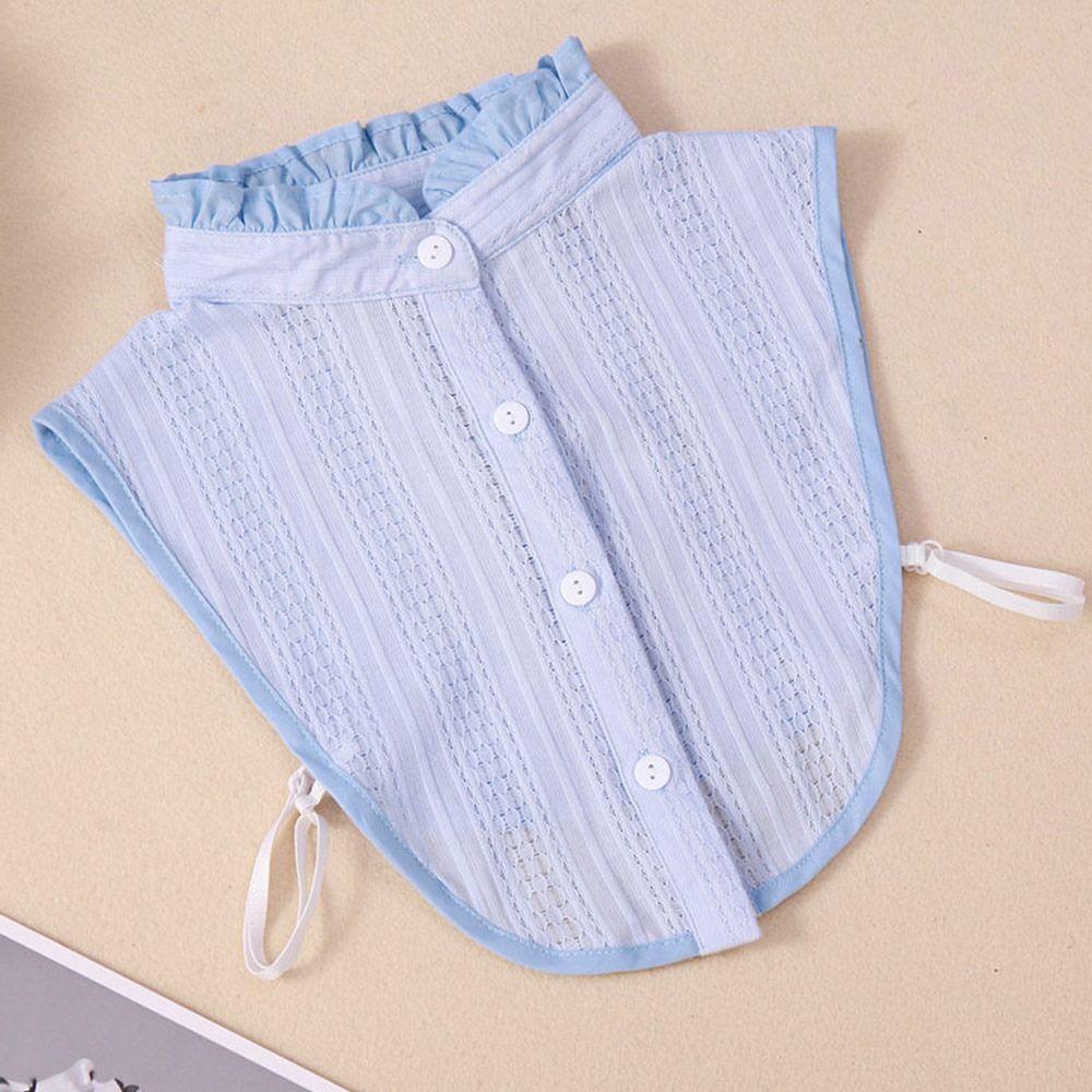 Cổ Áo Sơ Mi Giả Bằng Cotton Có Thể Tháo Rời Cho Nữ