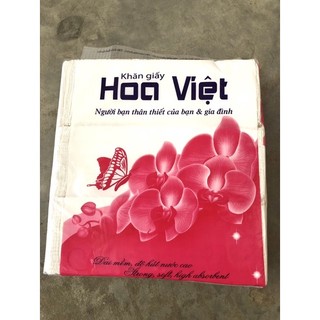 Khăn giấy ăn Hoa Việt bịch 600g hàng có tem chính hãng
