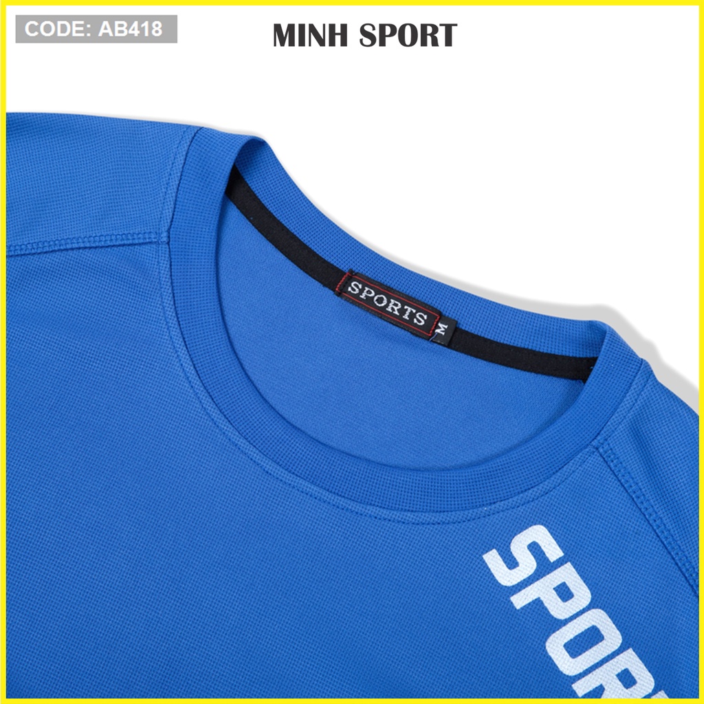 Áo Thun Nam Thể Thao Cổ Tròn In Chữ SPORT, Chất Vải Mềm Mịn, Co Giãn Tốt mã AO.71