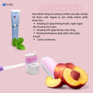 Kem đánh răng Rubbi trắng răng giảm ê buốt
