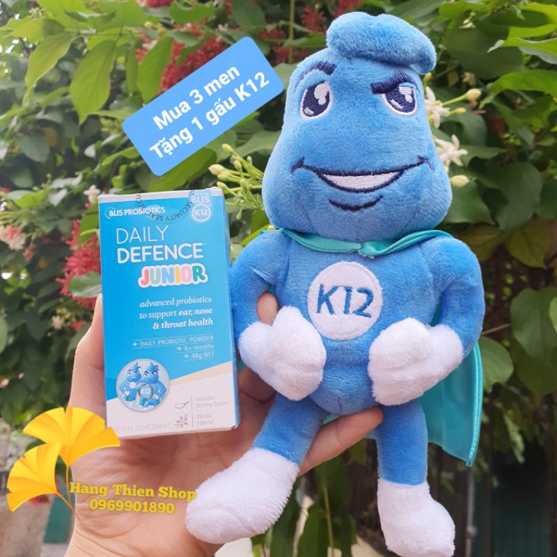 Blis K12 Men tai mũi họng Amidan - BLIS PROBIOTICS DAILY DEFENCE JUNIOR