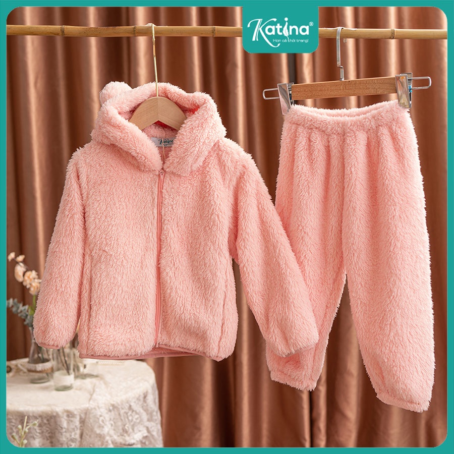 Set Bộ lông cừu có mũ tai thỏ cute cho bé trai & bé gái - Nhẹ mà cực ấm