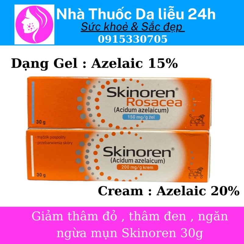 Skinoren acid azelaic 20% 30g kem giảm thâm mụn