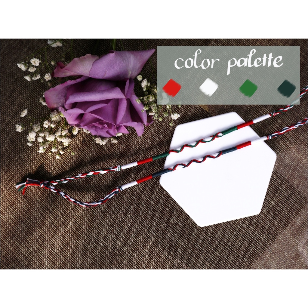 Chap.1 - Vòng tay, chân màu giáng sinh unisex l Wrap bracelet
