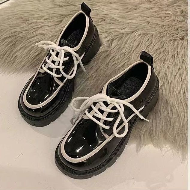 Oeggeo Giày Thể Thao Đế Dày Buộc Dây Thời Trang Cho Nữ