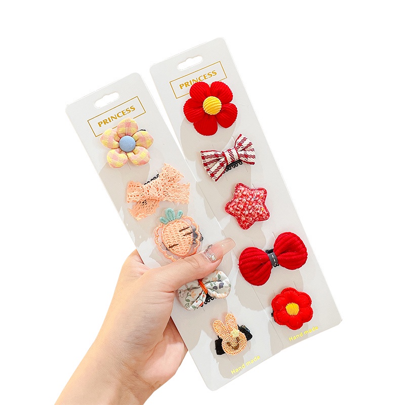 Set 5 Kẹp Tóc Dễ Thương Cho Bé Gái