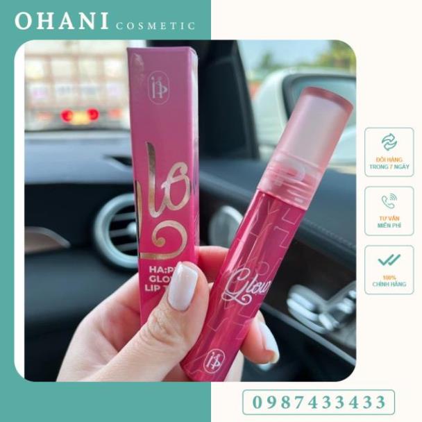Son tint bóng Hapy Ha:py Glow Lip Tint MiniGarden Siêu lì, kháng nước lâu trôi 3.5ml