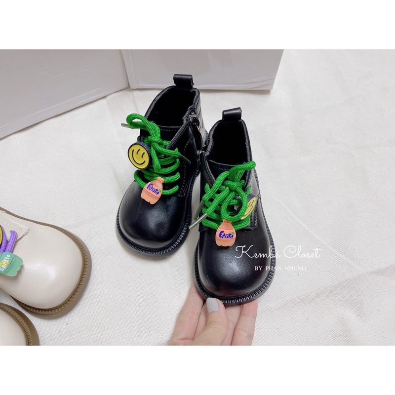 Giày Bốt Cổ Thấp Có 2 Màu Siêu Xinh Dành Cho Bé Gái