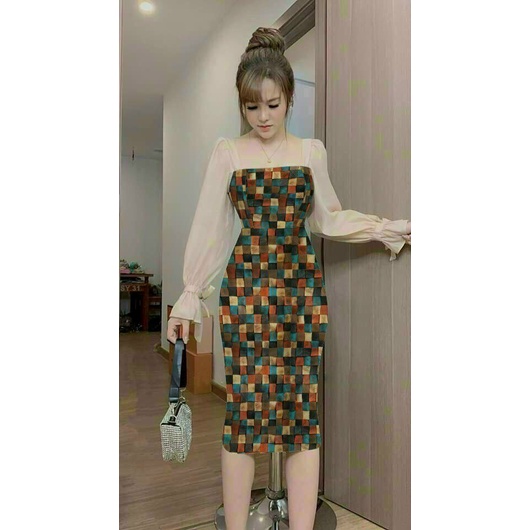 Đầm ôm 3D body phong cách Hàn Quốc