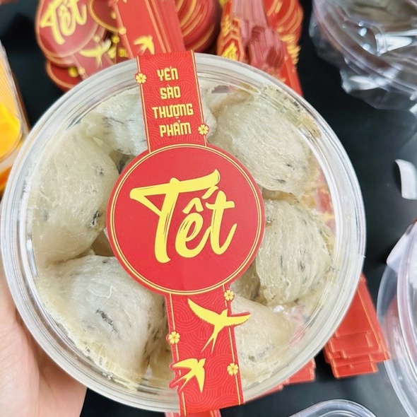 Tem tết dán hộp