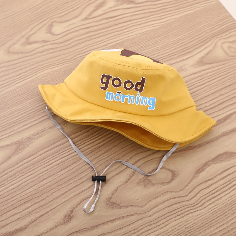 Mũ Tai Bèo Chống Nắng In Họa Tiết Gấu Hoạt Hình Dễ Thương Thời Trang Mùa Xuân Cho Bé Trai Và Gái