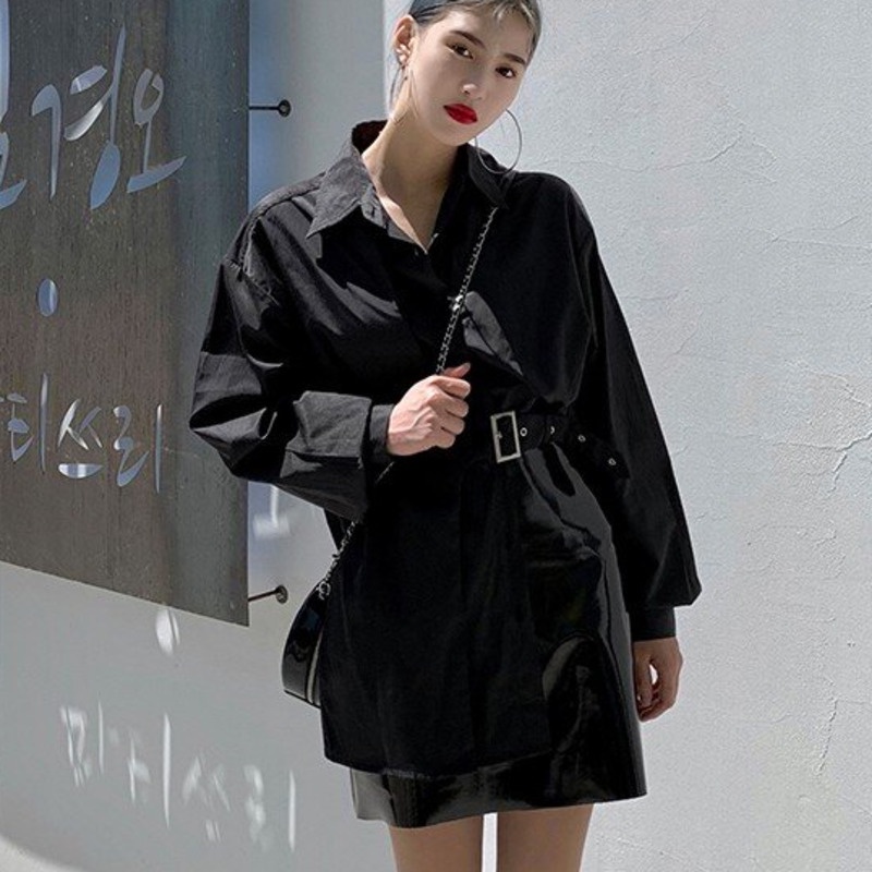 Áo Sơ Mi Nữ Tay Dài Kiểu Dáng Retro Thời Trang Phong Cách Hàn Quốc