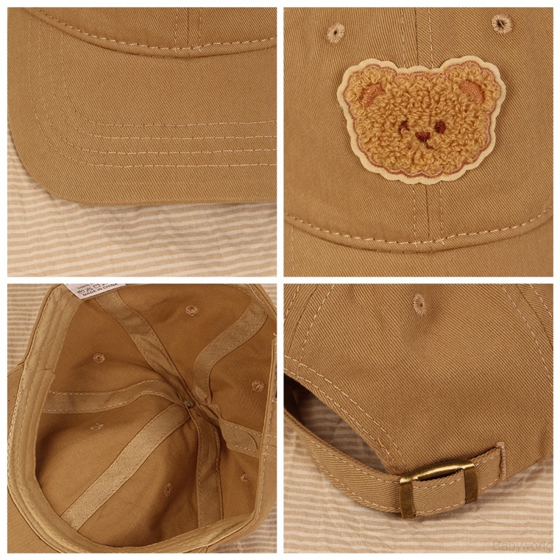 Mũ Lưỡi Trai Hình Gấu Hoạt Hình Phong Cách Hàn Quốc Cho Bé