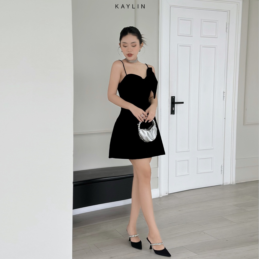 Đầm hai dây phối nơ KAYLIN - N1917