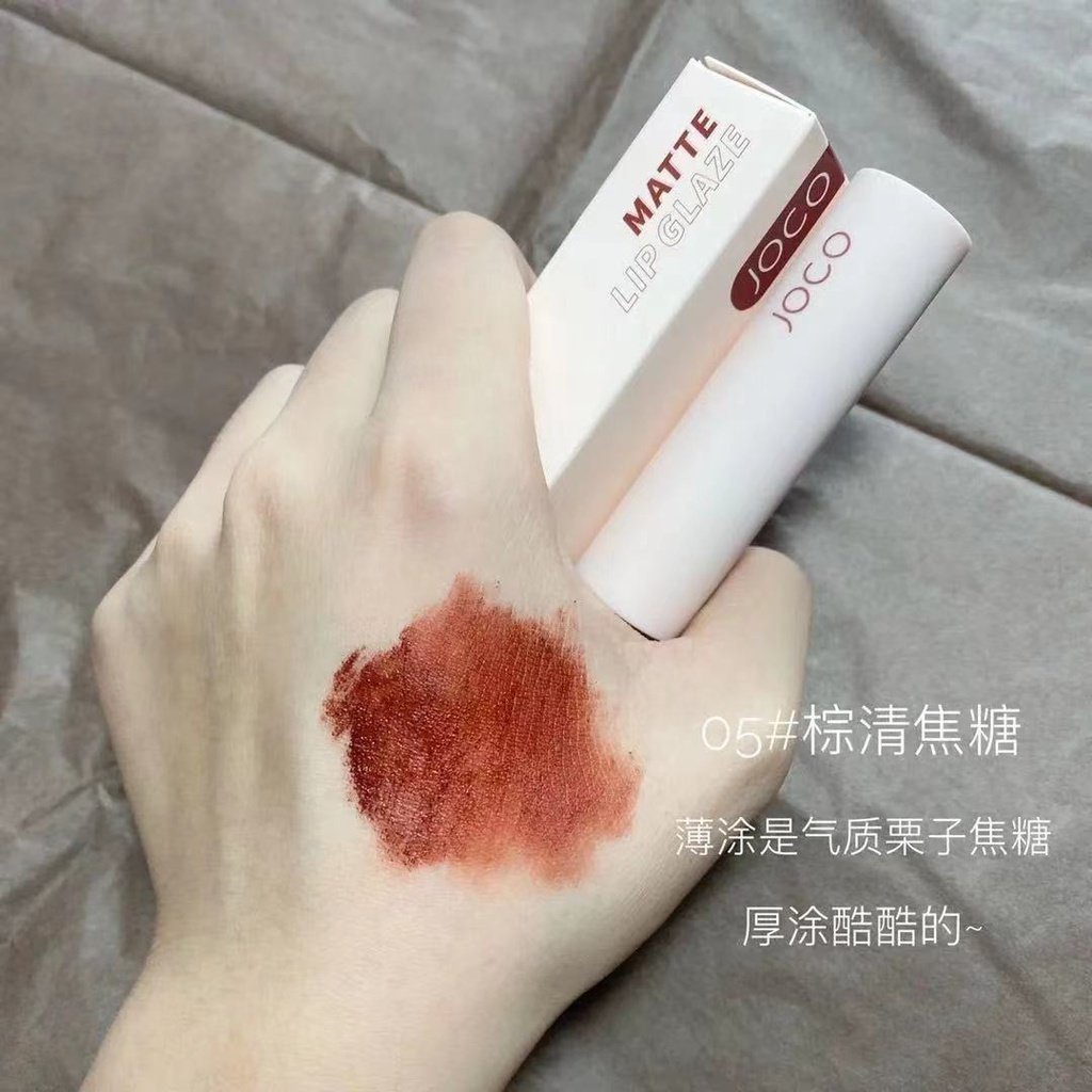 Son Môi JOCO Phủ Bột Mịn Dưỡng Ẩm Lâu Trôi Không Thấm Nước