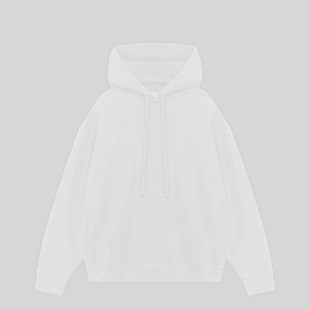 Áo hoodie nỉ bông trơn nữ GINDY dài tay basic form rộng màu trắng và đen chất nỉ thời trang thu đông ấm áp A040