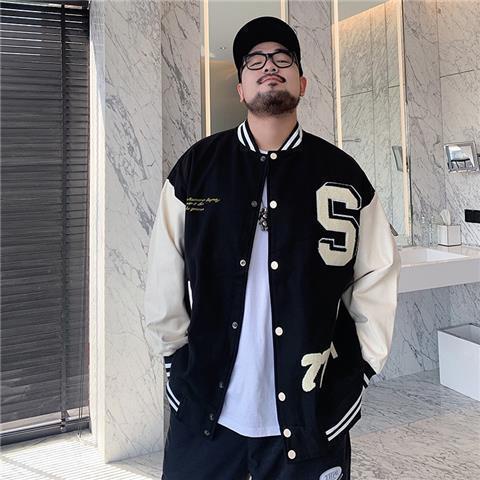 Áo khoác bomber đôi thêu phong cách Hàn Quốc cho nam simple áo varsity jacket retro áo khoác bóng chày nam fashion áo khoác gió 2 lớp from rộng varsity jacket bomber