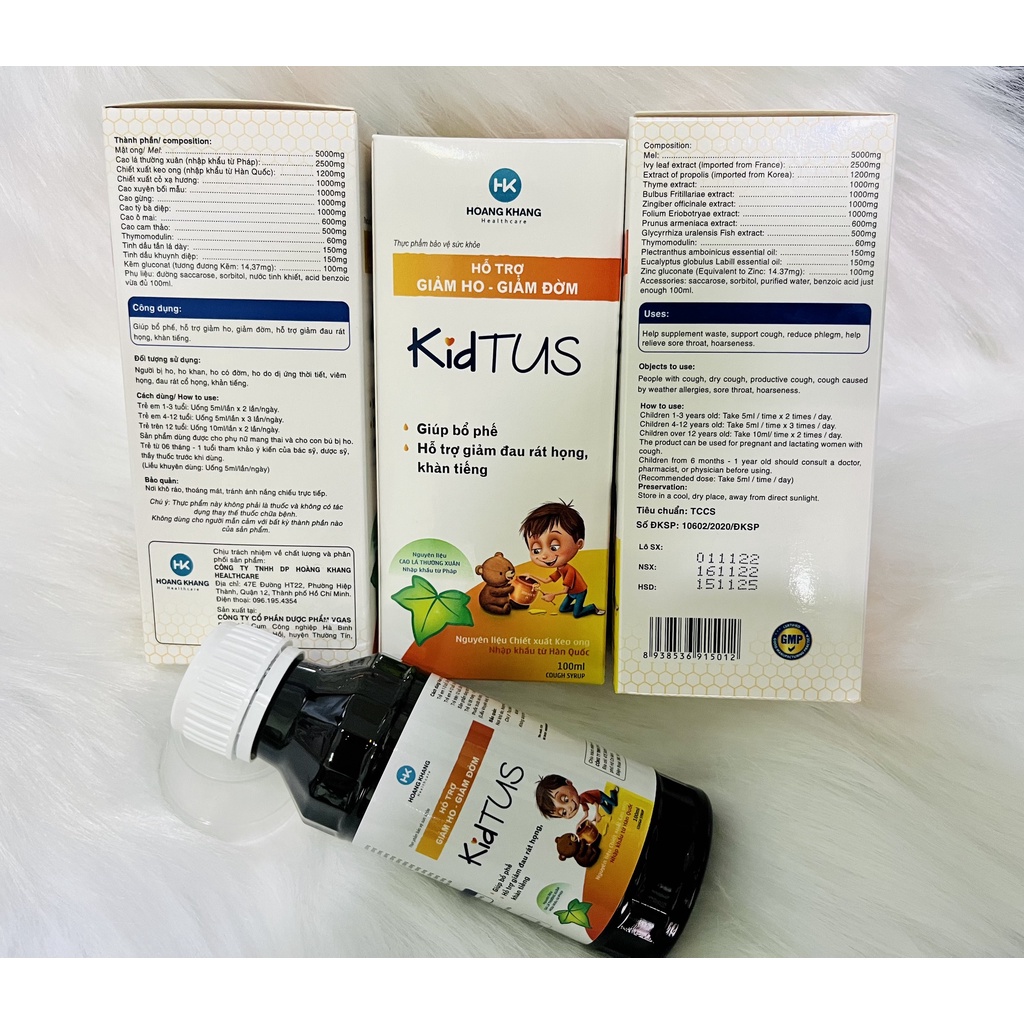 SIRO HO KIDTUS Chai 100ml