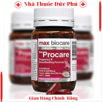 PM Procare lọ 30 viên vitamin tổng hợp cho bà bầu b .