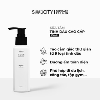Sữa tắm tinh dầu cho nam cao cấp Men Stay Simplicity Body Wash Original 100ml