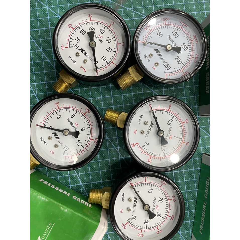 Đồng hồ đo áp suất khí nén phi 63mm