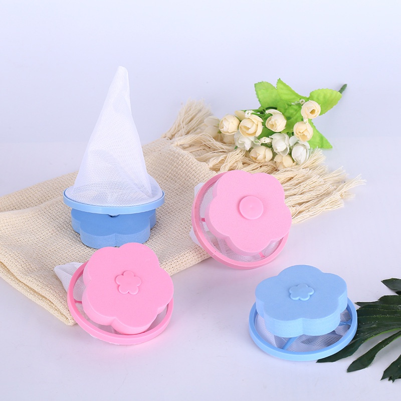 Phao Lọc Rác Cặn Bẩn Trong Máy Giặt  hình bông hoa (LRH05)- Túi Lọc Gom Rác Lồng Máy Giặt Thông Minh