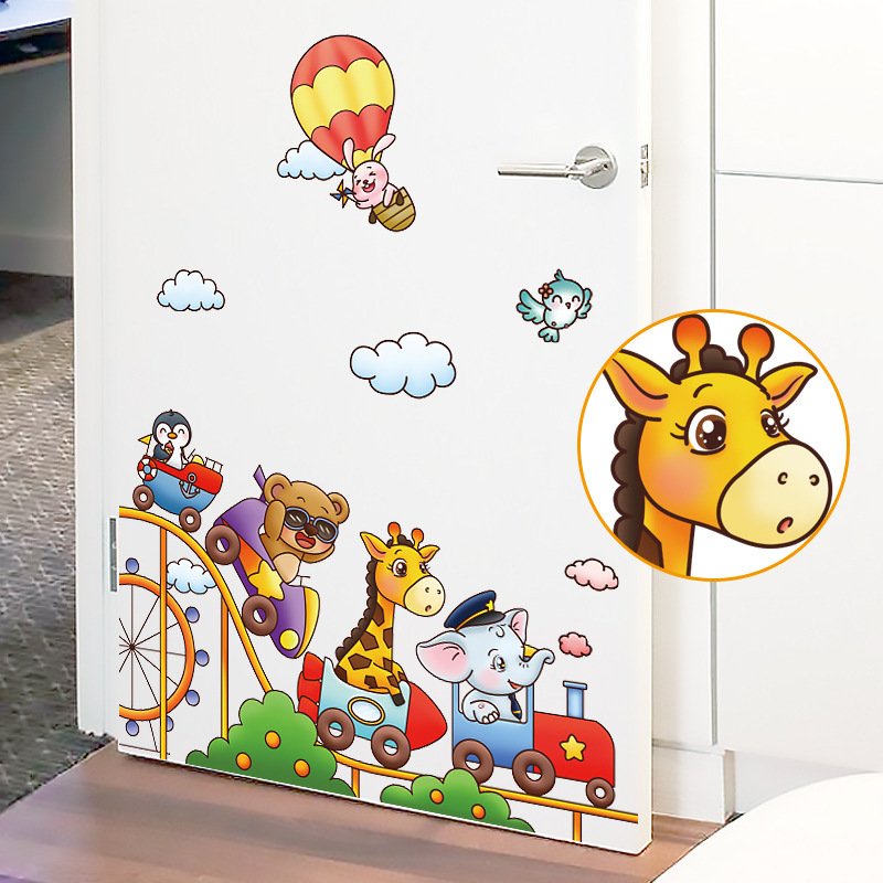 Tranh decal dán tường TÀU LƯỢN SIÊU TỐC cho bé- Tranh dán tường