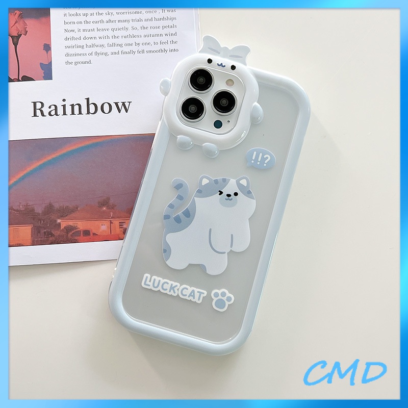 Ốp Điện Thoại Vỏ điện thoại của con quái vật hoạt hình mini Lucky Cat Cho Iphone 6 / 6S / 6splus / se / 7 / 7plus / 8 / 8plus / X / xs / xsmax / 11 / 12 / 13 / 14 / Plus / pro / pro max-6003