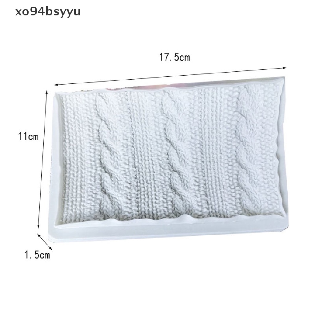 Xo94bsyu Khuôn Silicon Họa Tiết Đan Len Làm Kẹo Đường VN