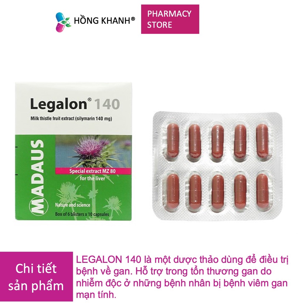 Viên uống Legalon 70/140 hộp 60 viên