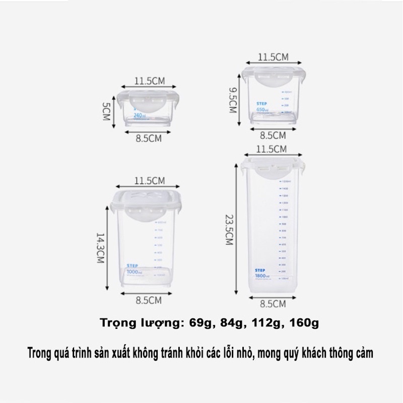 Thanh lý hộp nhựa