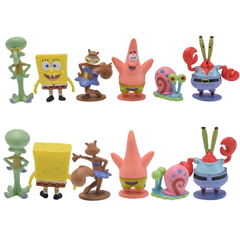 Mô Hình Nhân Vật Krusty Krab Chum Trong Phim Hoạt Hình Anime Bằng Bọt Biển