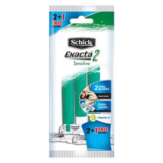 12 DAO CẠO RÂU SCHICK EXACTA 2- SENSITIVE / BLUE
