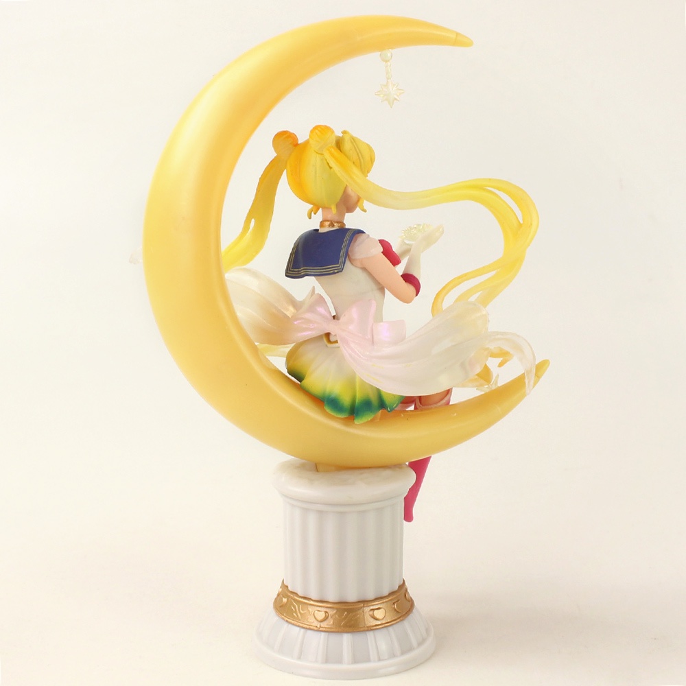 Mô Hình Đồ Chơi Nhân Vật Hoạt Hình Thủy Thủ Mặt Trăng 20cm Tsukino Usagi Luna Ngồi Trang Trí Bánh Kem
