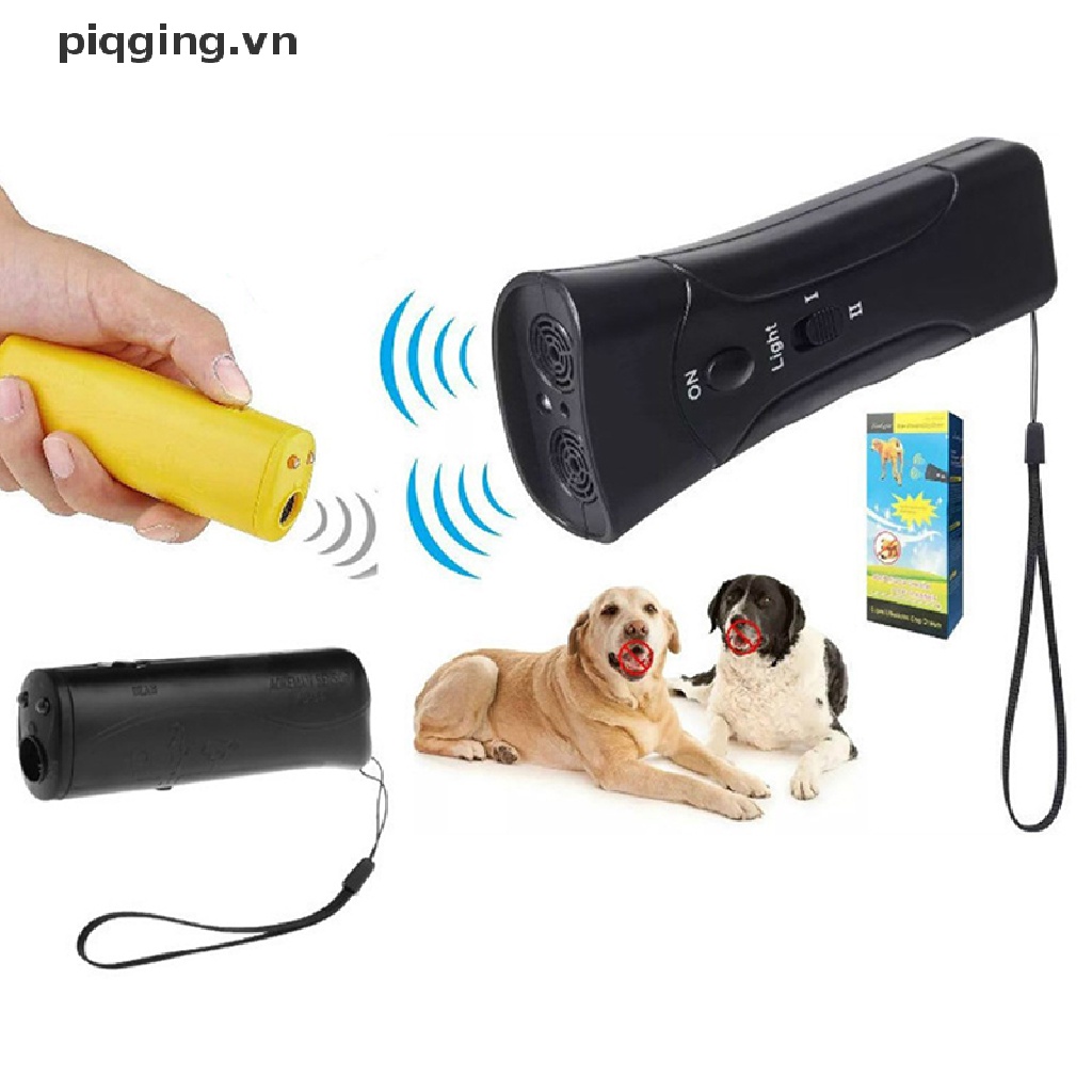 Thiết Bị Xua Đuổi Chó Chống Sủa Bằng Sóng Siêu Âm Có Đèn LED