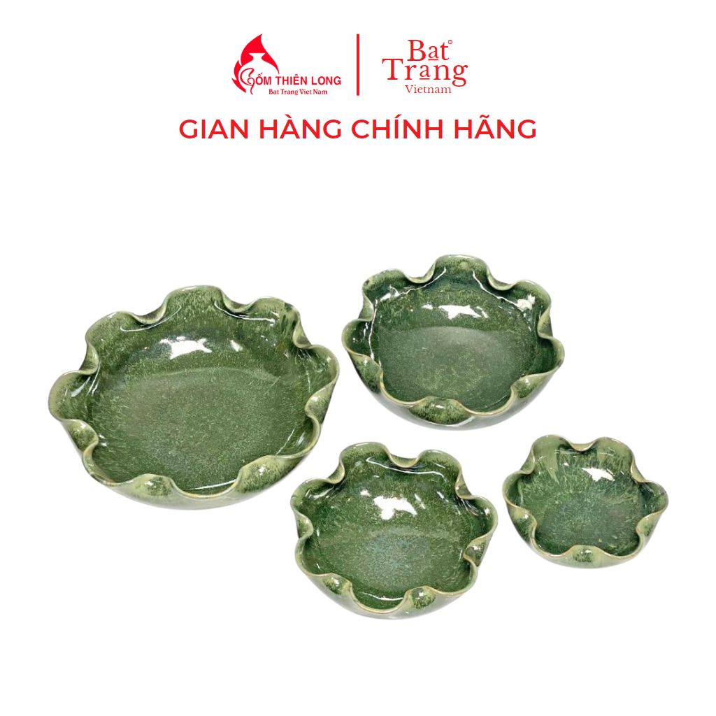 Bộ bát nước Minh Đường Tụ Thủy màu thiên thanh gốm Bát Tràng chính hãng Gốm Thiên Long 236001