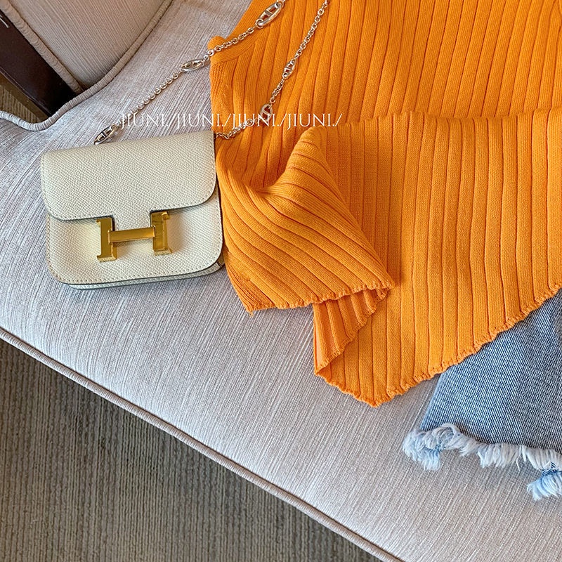 Bán Chạy!Áo Hai Dây Dệt Kim Cao Cấp Màu Tím Thời Trang Mùa Hè Mới 2022 Cho Nữ