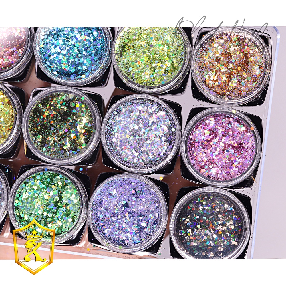 Set 12 hủ kim tuyến siêu sáng loại 1 ẩn móng bao sang