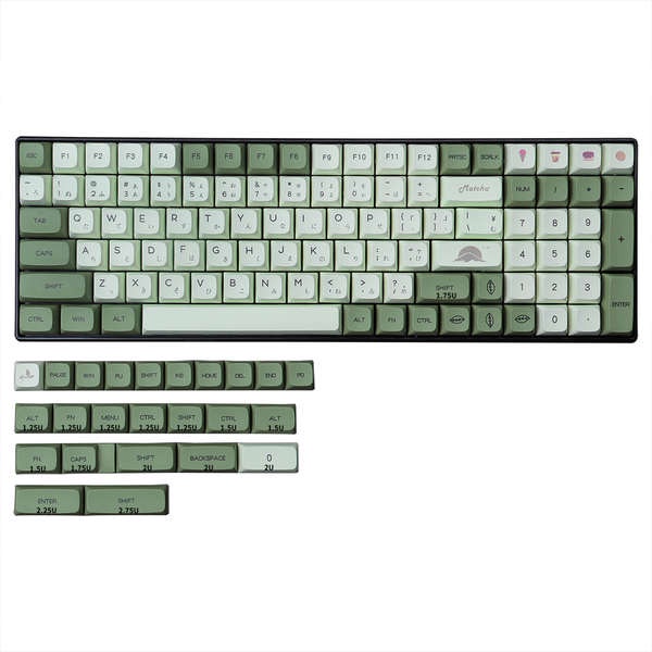 Bàn Phím Cơ 68 / 87 / 96 Màu Xanh Lá Bạc Hà Hiệu xda