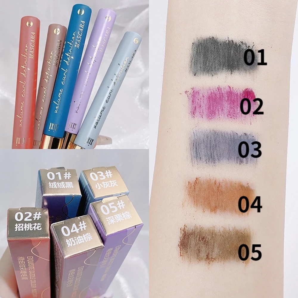 Mascara Xixi Đầu Cọ Nhỏ Nhiều Màu Sắc Kháng Nước Chống Mồ Hôi Lâu Trôi