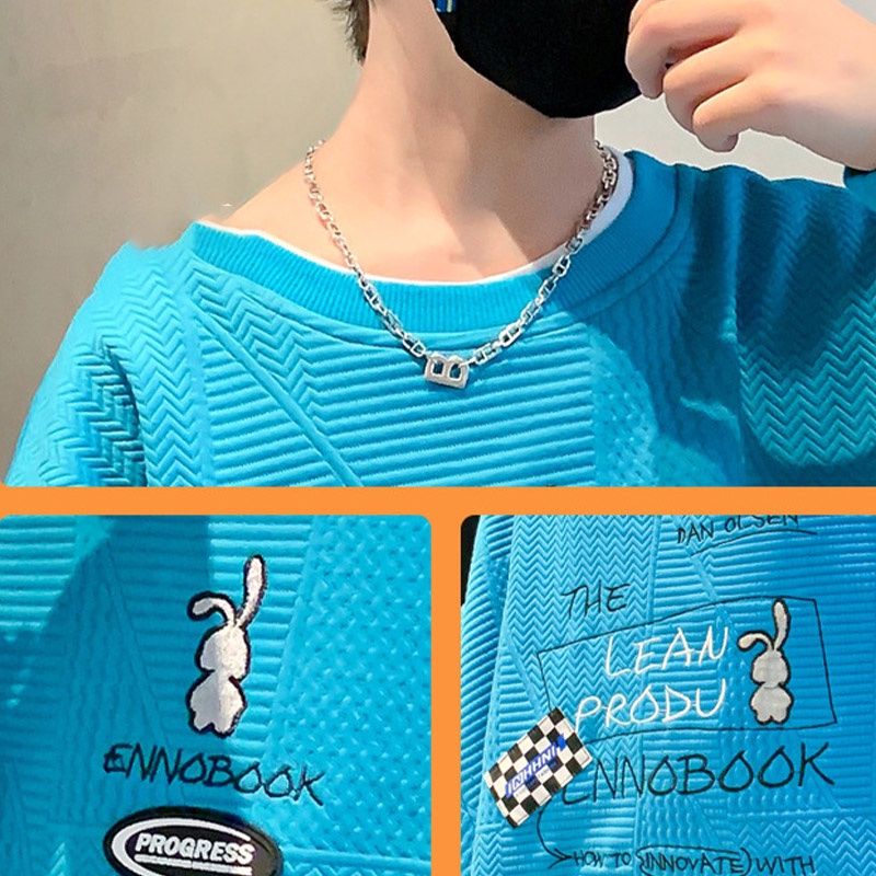 Áo sweater Tay Dài Dáng Rộng Thời Trang Mùa Thu Mới Cho Bé Trai