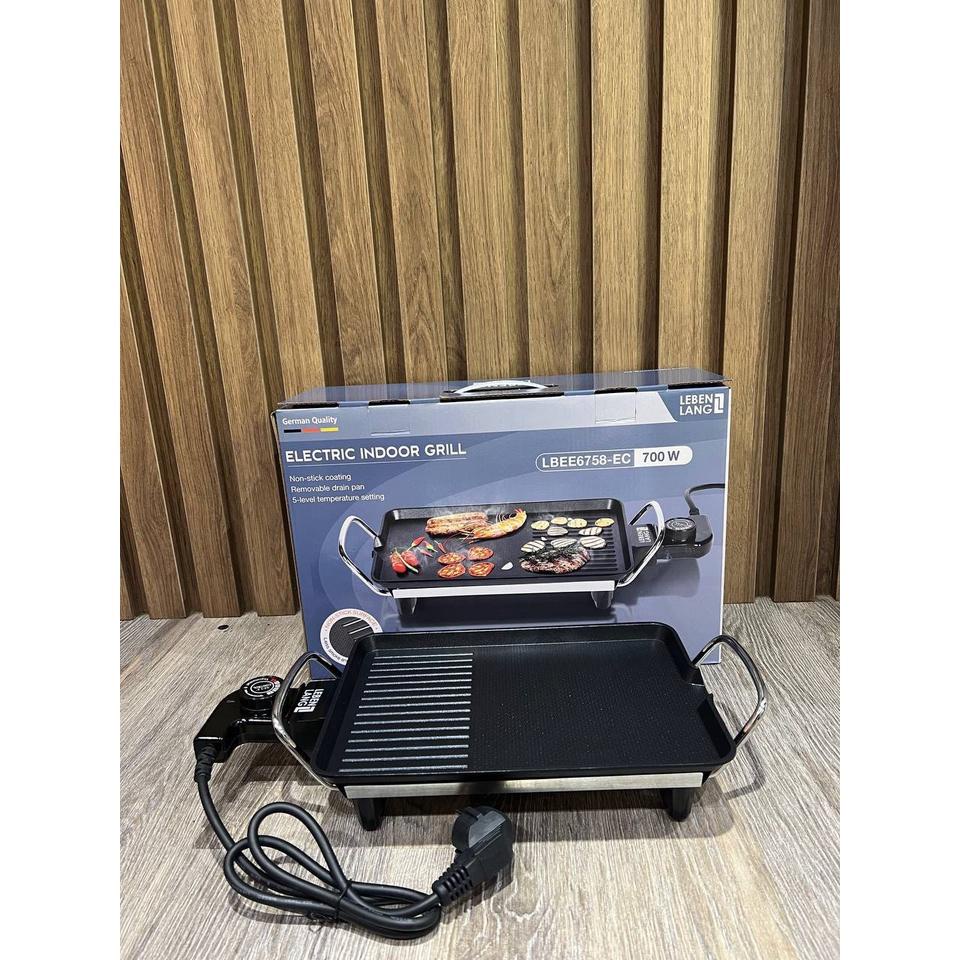 Bếp nướng điện không khói Lebenlang của Đức, công suất 700W, hàng chính hãng bảo hành 2 năm, LBEE6758-EC