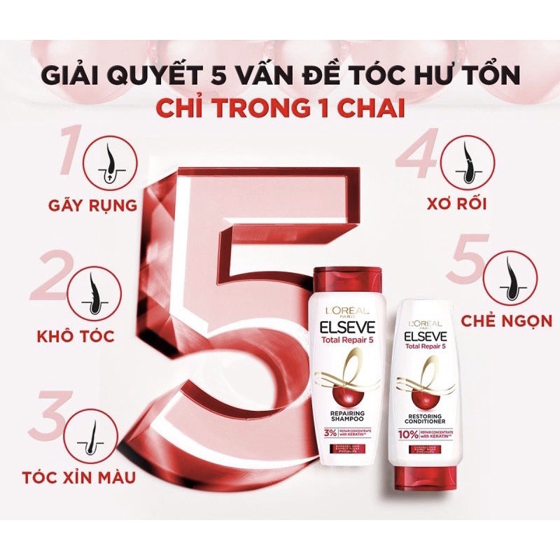 Dầu gội phục hồi hư tổn L'Oreal Elseve Total Repair (330ml) | BigBuy360 - bigbuy360.vn