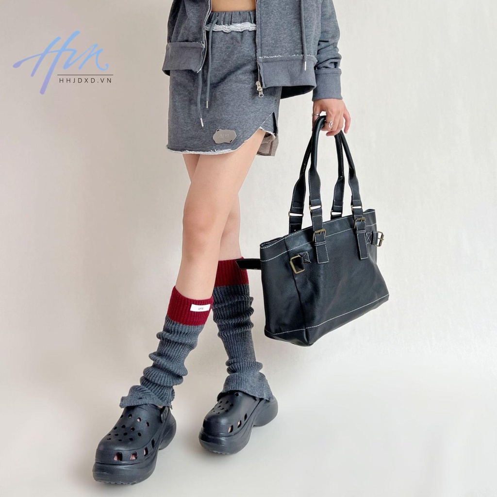 Hàng Mới Về Mới Vớ Dệt Kim Che Chân Phối Màu Tương Phản Phong Cách Mỹ Dễ Phối Đồ Cho Nữ