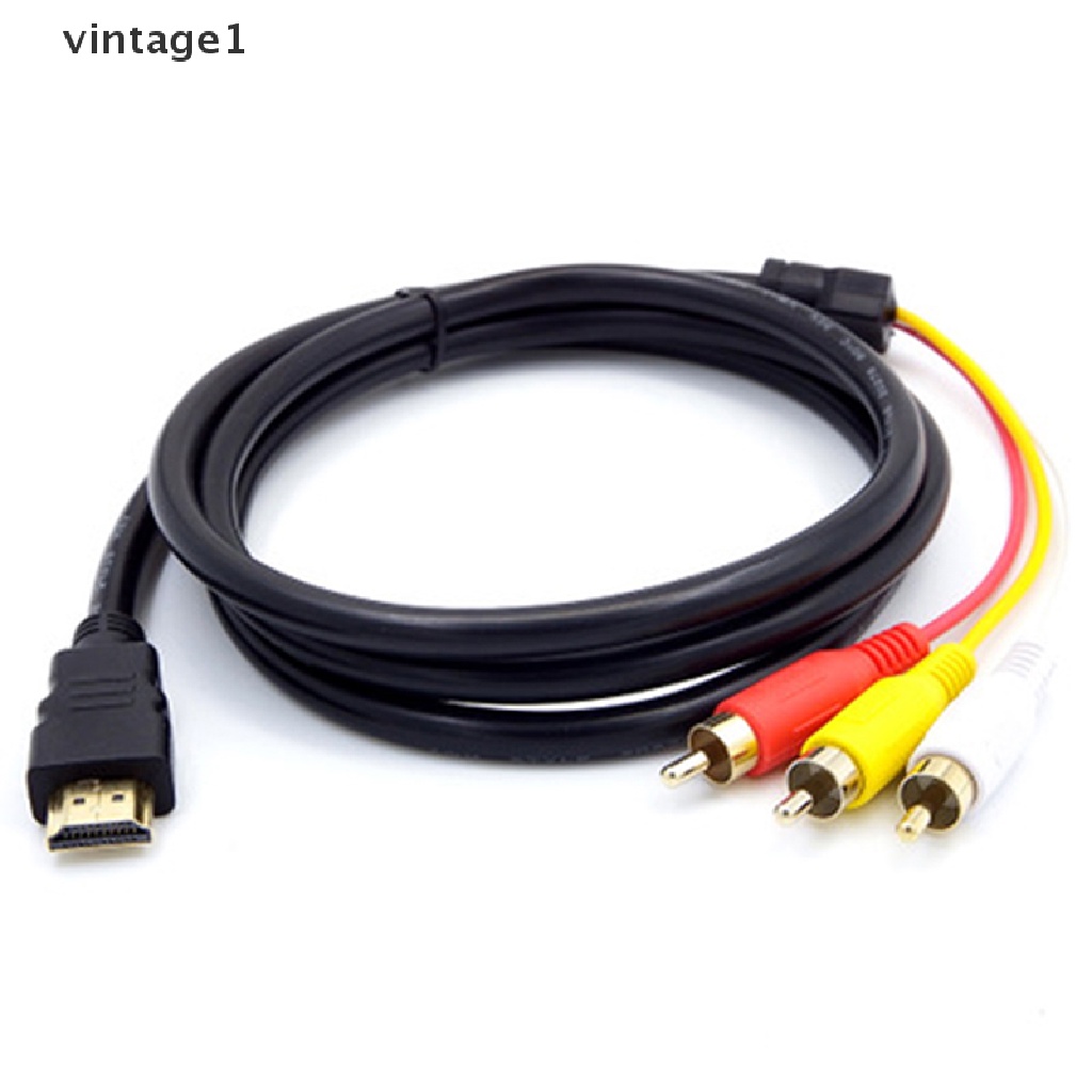 Cáp ChuyểN ĐổI Âm Thanh / Video HDMI Sang 3 RCA AV 1.5m - Vintage 1080P HDTV Chuyên DụNg