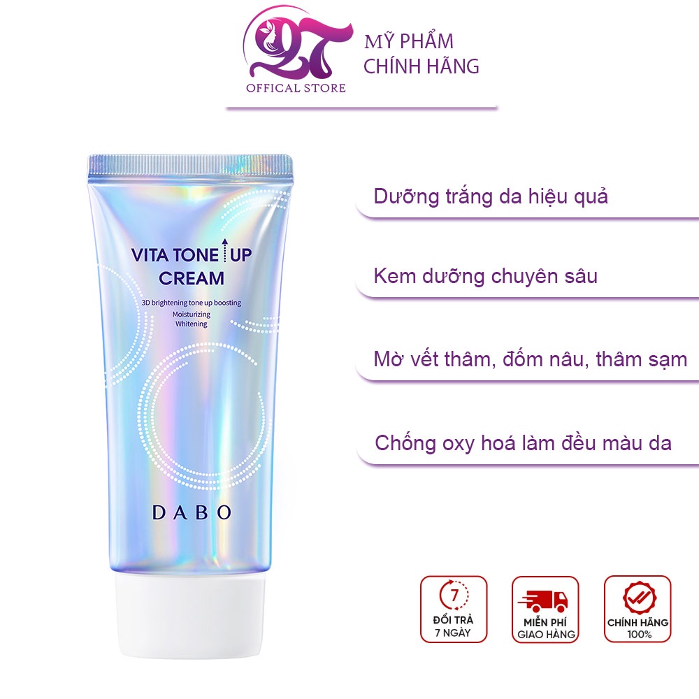 Kem Dưỡng Trắng Da Nâng Tone 3D - DABO VITA TONE UP CREAM