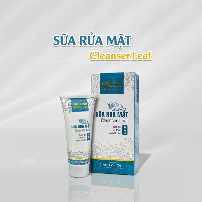 Sữa Rửa Mặt Hết Mụn Sạch Da Ngừa Khuẩn Cleanser Leaf