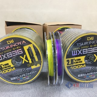 Dây PE 5 màu x8 Tsurinoya Fluorocarbon Coated