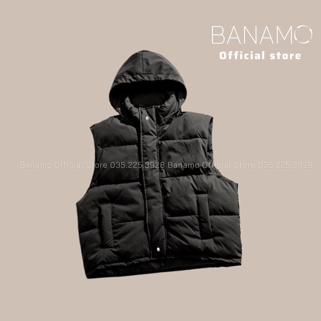 Áo phao gile nữ có mũ hàng loại 1 dày dặn cực ấm