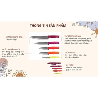 Bộ dao Essentinal Knives 5 món tupperware